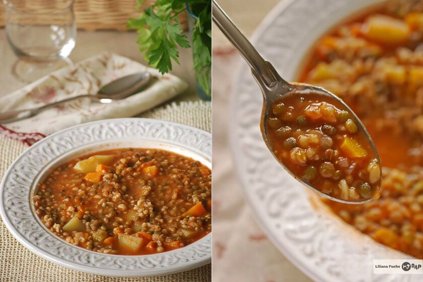 Lentejas con bulgur: el grano que completa la proteína del plato de toda la vida