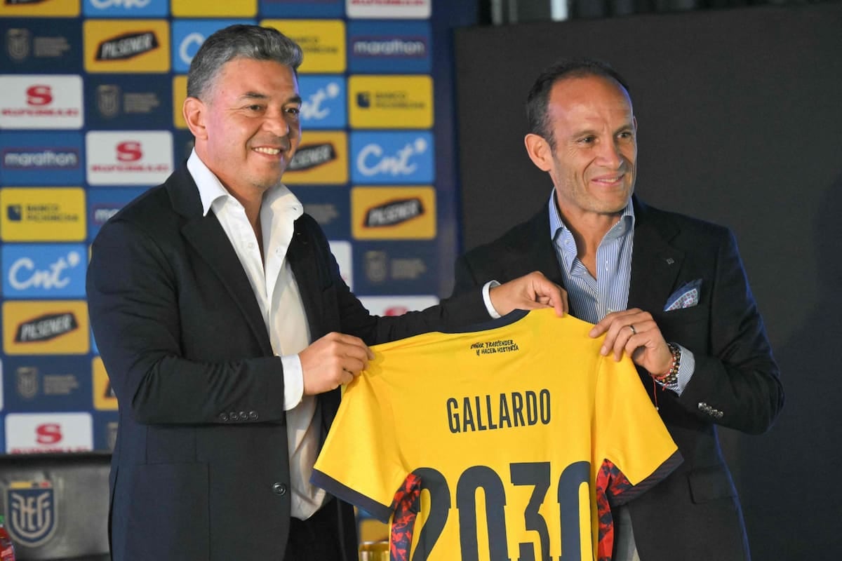 Gallardo se calza el buzo de Ecuador y mira de reojo el Mundial 2030