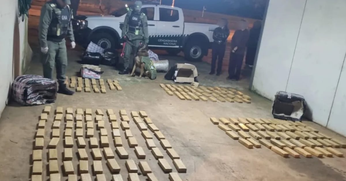 Misiones: Gendarmería decomisó 142 kilos de marihuana en un micro de larga distancia y no hubo detenidos