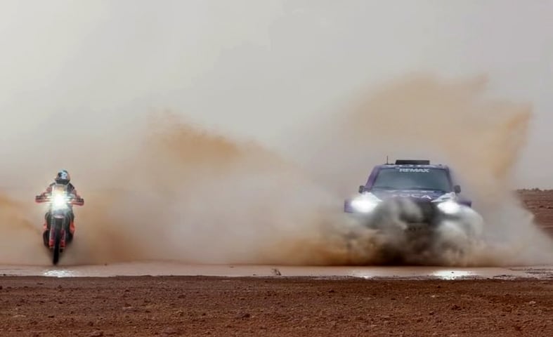 Cavigliasso y Pertegarini se prueban en la máxima categoría del Rally de Marruecos