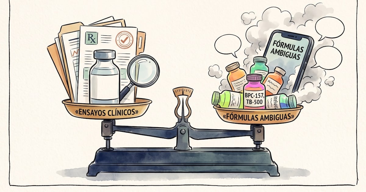 Péptidos bajo la lupa: qué separa a un medicamento probado de una promesa de entrenamiento