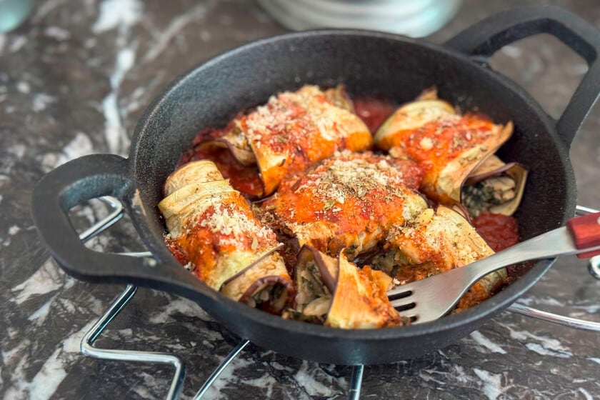 Berenjenas rellenas al horno: una opción sin harina que suma proteína y se resuelve en media hora